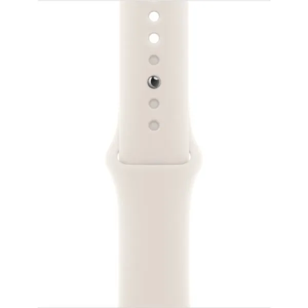 Apple Watch Series SE 2024 40mm Starlight Aluminum Case with Starlight Sport Band S/M